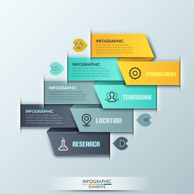 Modern spiraalvormig infographicsmalplaatje met opties