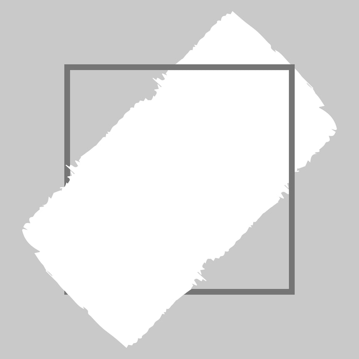 Vector modern splash frame with grey background