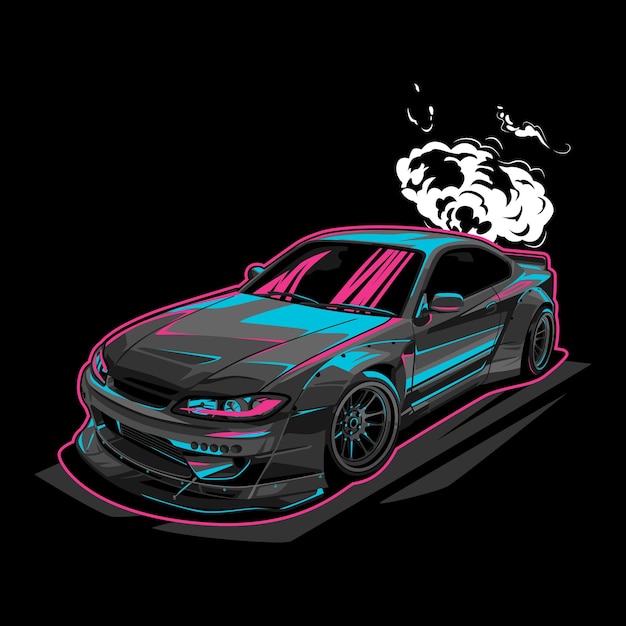 Vector modern and sport car illustration