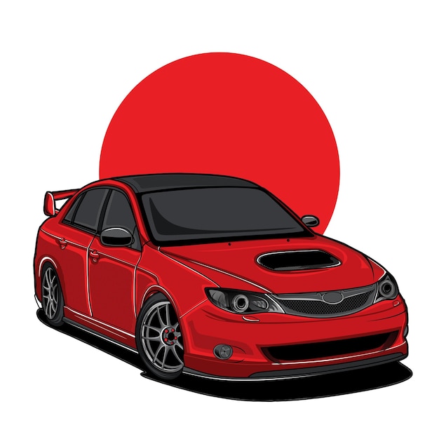 Vector modern and sport car illustration