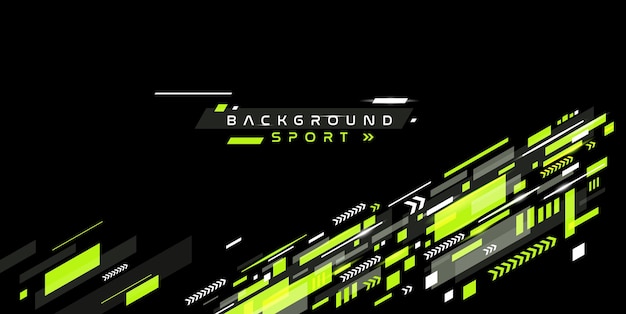 A modern sports concept background with a fierce and dynamic style the green color shines