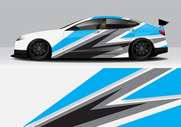 Modern Sporty Abstract Car Wrap, Auto Sticker