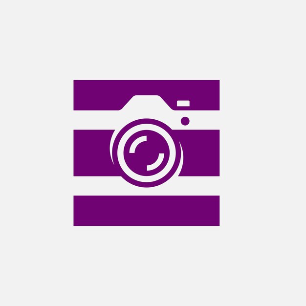 modern square camera photography logo