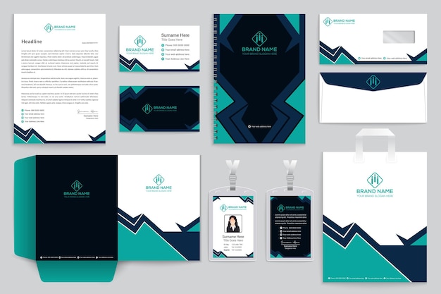 Modern stationery design template