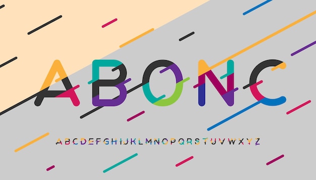 Modern stijlvol typografie letter logo-ontwerp