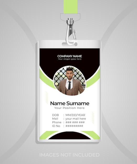 Modern Student ID Card design Template