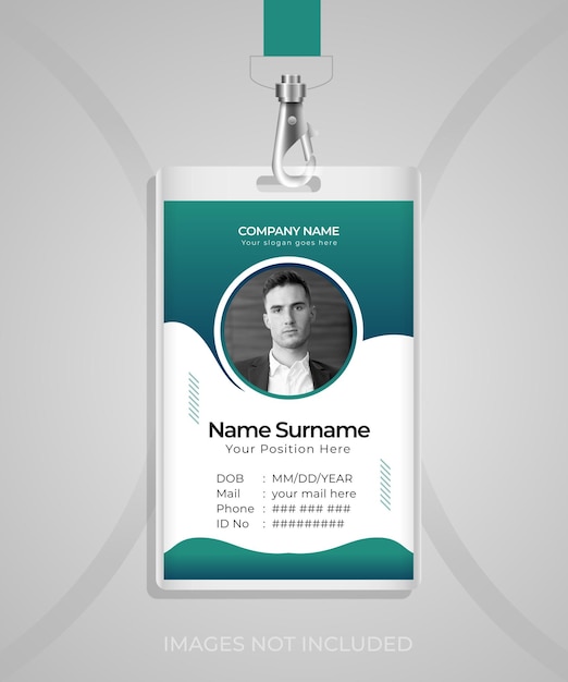 Modern Student ID Card design Template