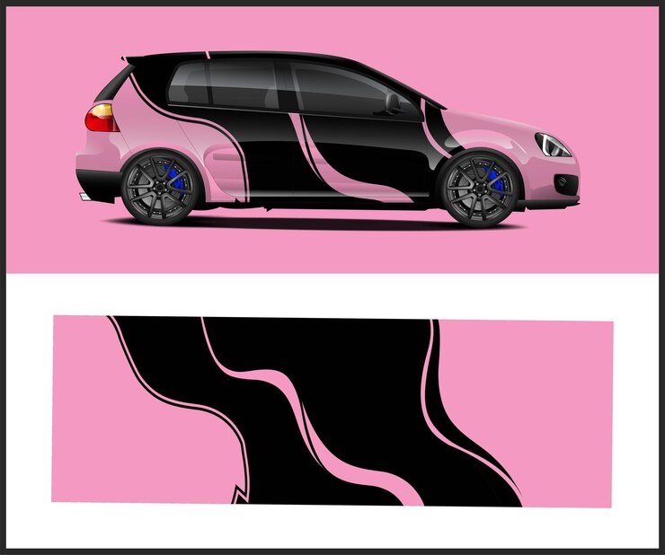 Modern style car wrap Livery design for sports car decal wrap