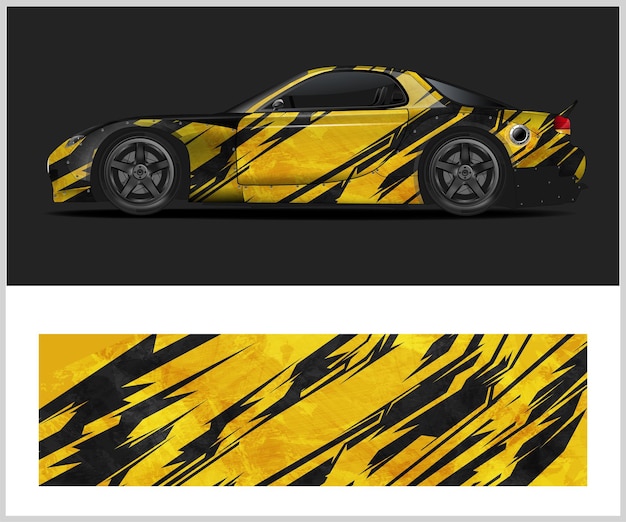 Modern style car wrap Livery design