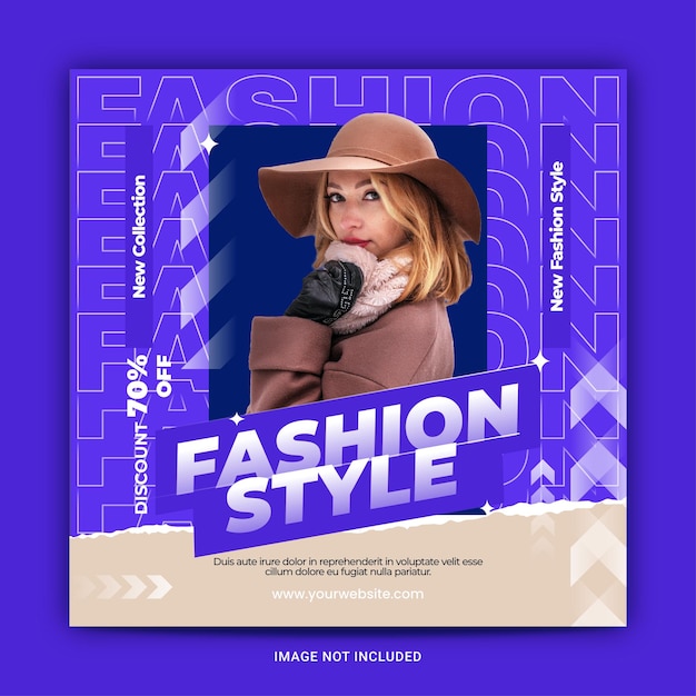 Vector modern style design fashion social media and instagram post template