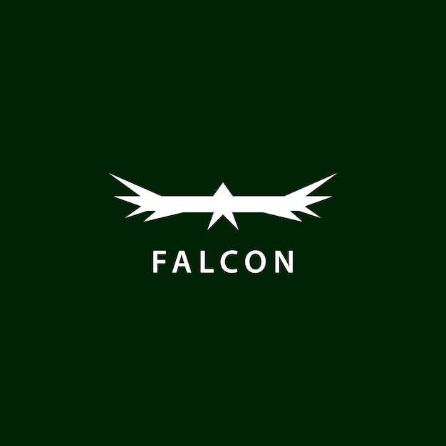 Modern style falcon eagle logo