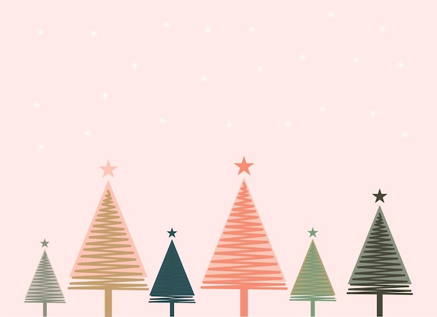 ミニマリスト ベクトル クリスマス カード