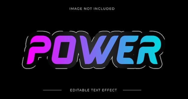 Modern style text effect