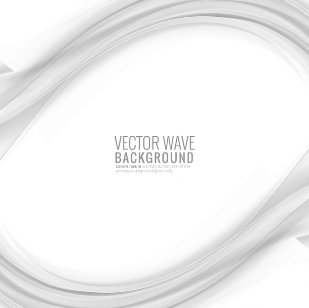 Vector modern stylish gray wave background