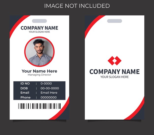 Modern and stylish id card template design