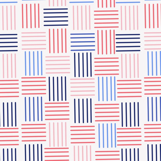 Modern stylish pattern vertical and horizontal colored lines on a white background vector