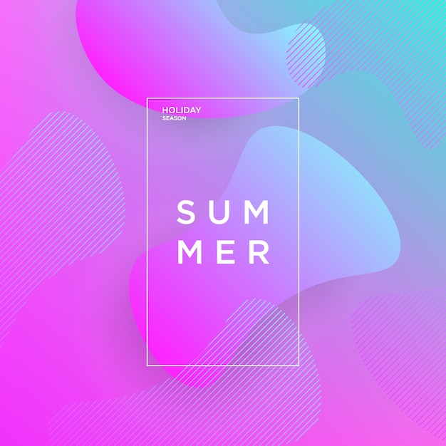 Vector modern summer background