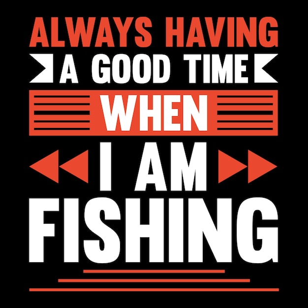 Modern Summer Fishing  T-Shirt Design