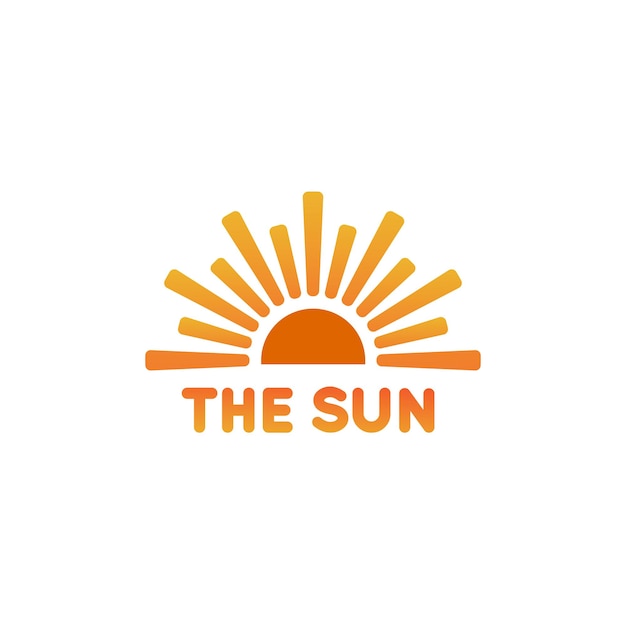 Modern sun logo design for your business