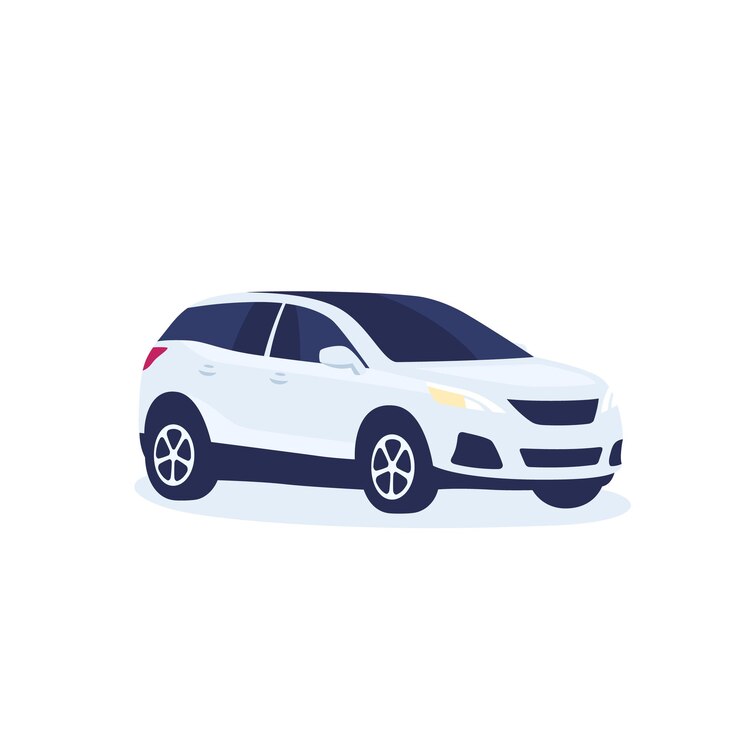 Vector 현대 suv 자동차, 벡터 일러스트 레이 션