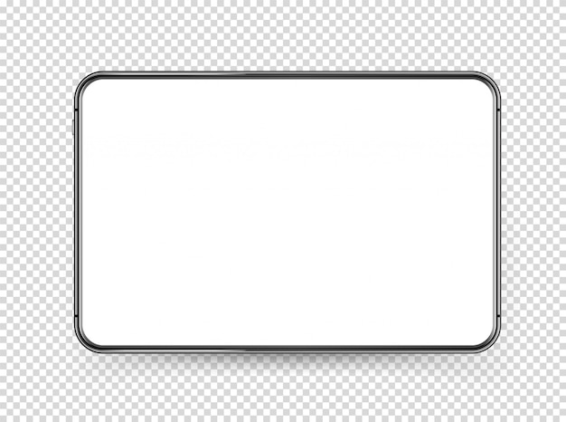 ベクトル 白い空白の画面を持つ現代のタブレットpc