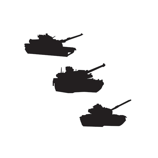 Modern tanksilhouet