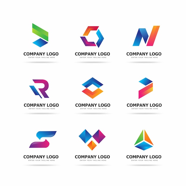 Vector modern tech logo design template