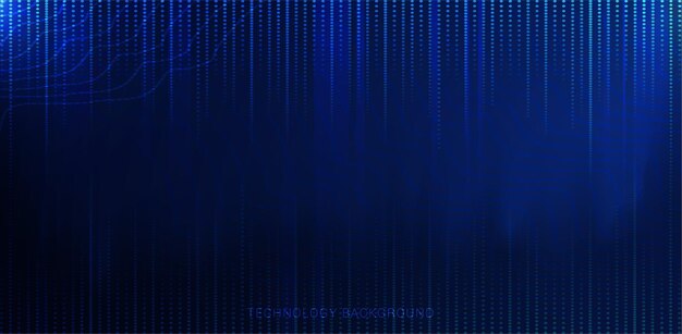 Vector modern technology background in blue colors