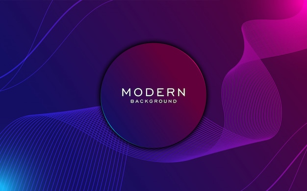 Modern technology background with circle 3d and wave.