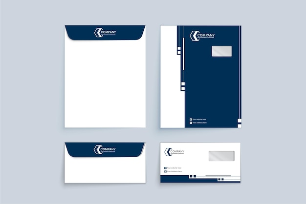 Modern technology Envelope template design