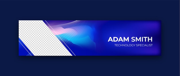 Modern technology LinkedIn cover or banner design of mesh vibrant and soft pastel gradient color