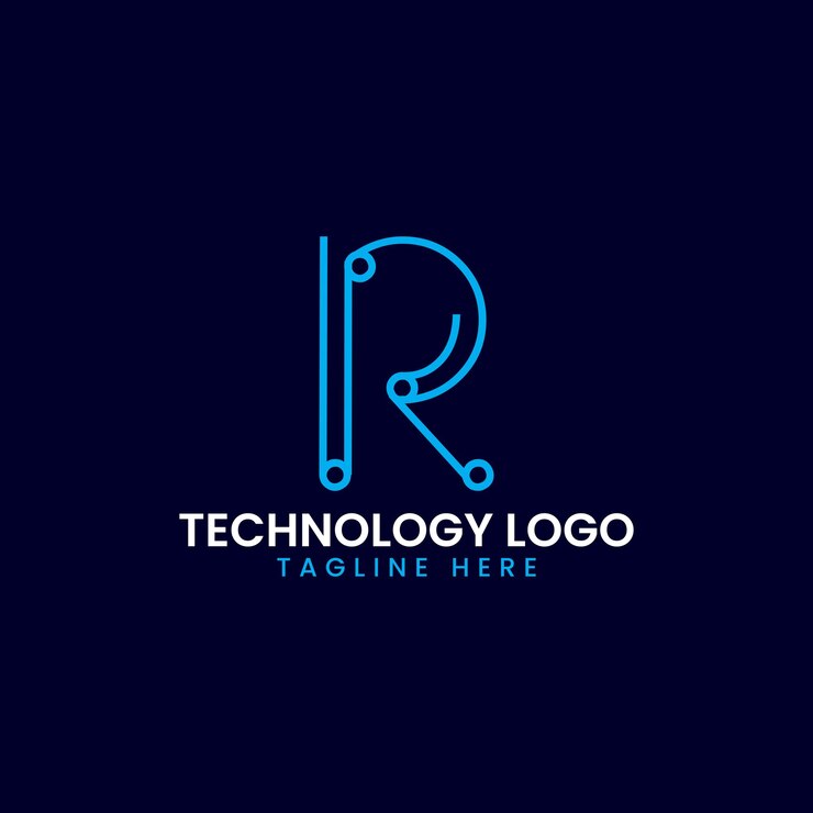 Vector modern technology logo design