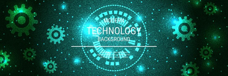 Vector modern technology style vector banner design template