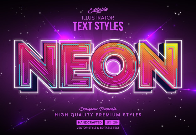 Vector modern technology text style