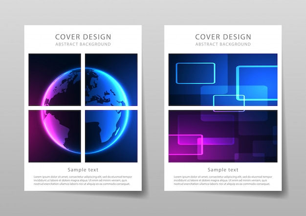 Modern  template for brochure, leaflet, flyer, cover. structure for technology abstract