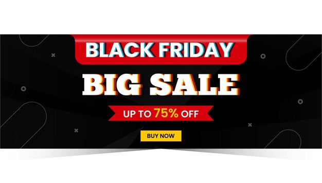 Vector modern template sale banner for black friday season