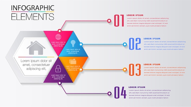 현대 텍스트 상자 템플릿, 배너 Infographic