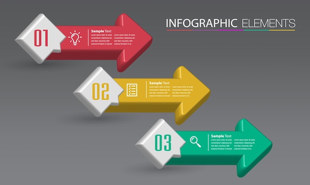 Modern text box template banner infographics