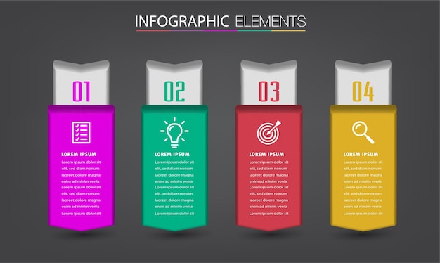 modern text box template banner Infographics