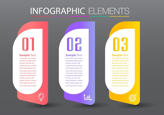 modern text box template banner Infographics