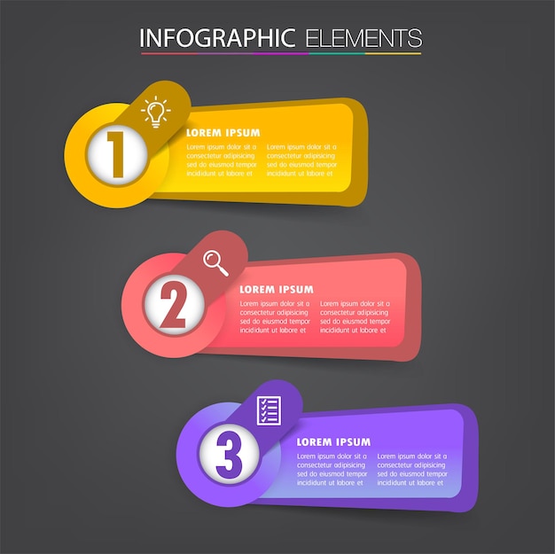 modern text box template infographics banner timeline