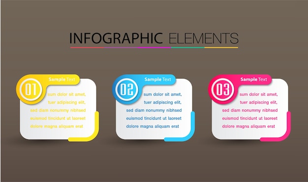 современный текстовое поле шаблон инфографика баннер