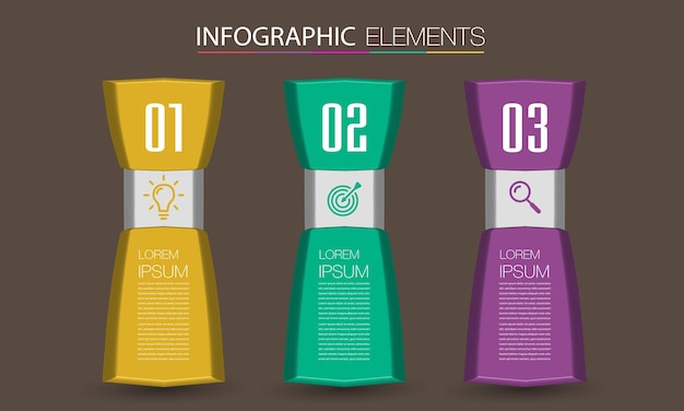 Banner di infografica modello di casella di testo moderno