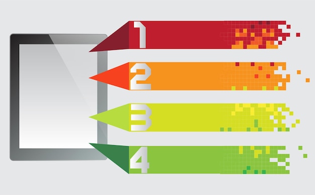 Modello di casella di testo moderna, banner infografica