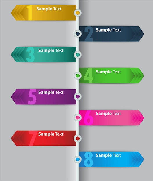 modern text box template, infographics banner