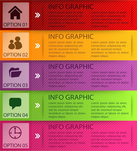 Modello di casella di testo moderna, banner infografica