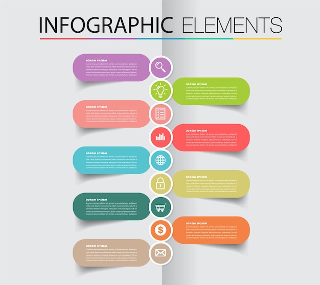 Modern text box template, infographics banner