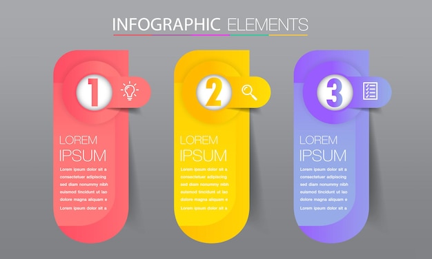 modern text box template, infographics banner 