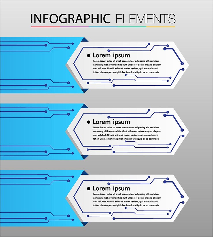 Vector modern text box template infographics banner