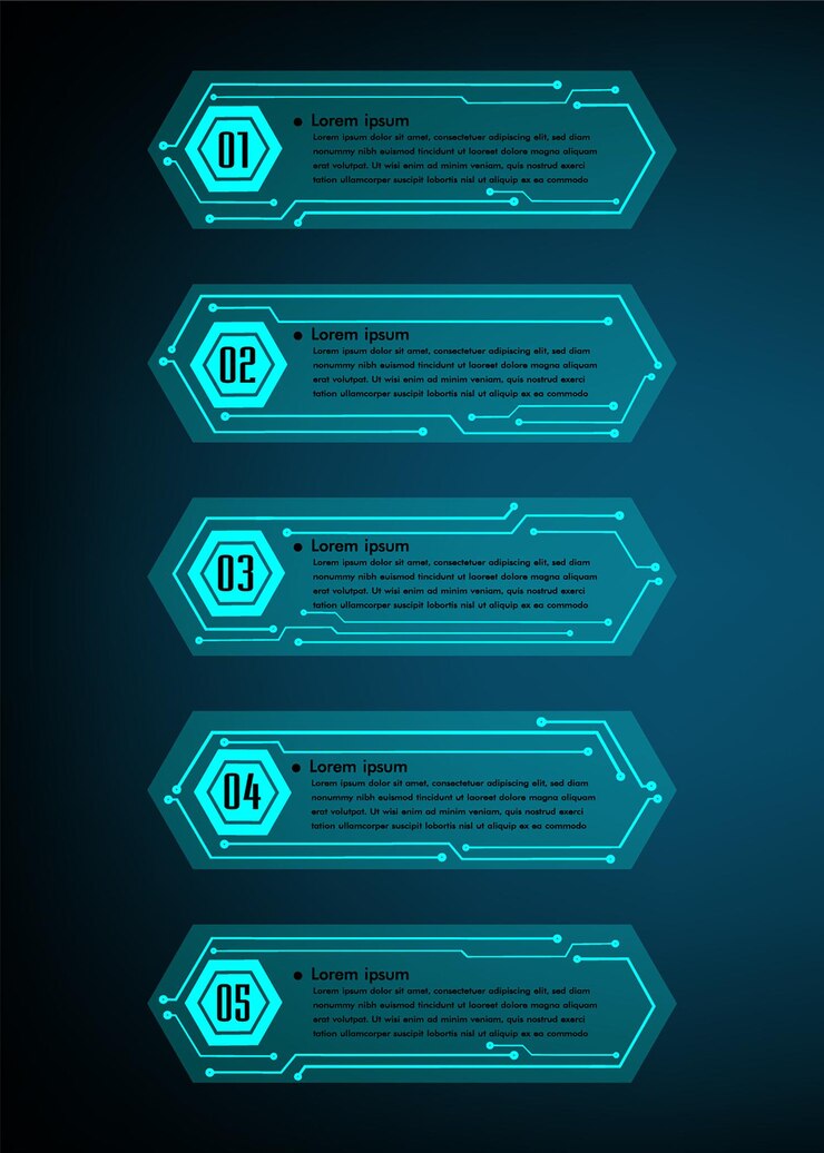 Vector modern text box template infographics banner